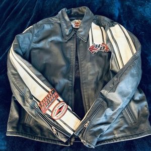 Harley Davidson Leather Jacket and Gloves
